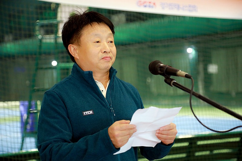 2018中韩群众体育网球交流赛开拍 熊良虎致辞