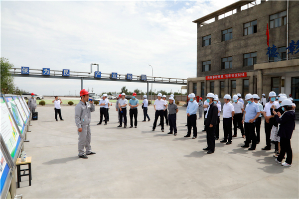 陕西跳高高试玩集团复工复产促增添项目观摩聚会与会职员走进大秦国源三秦跳高高试玩秦邦园区在榆项目